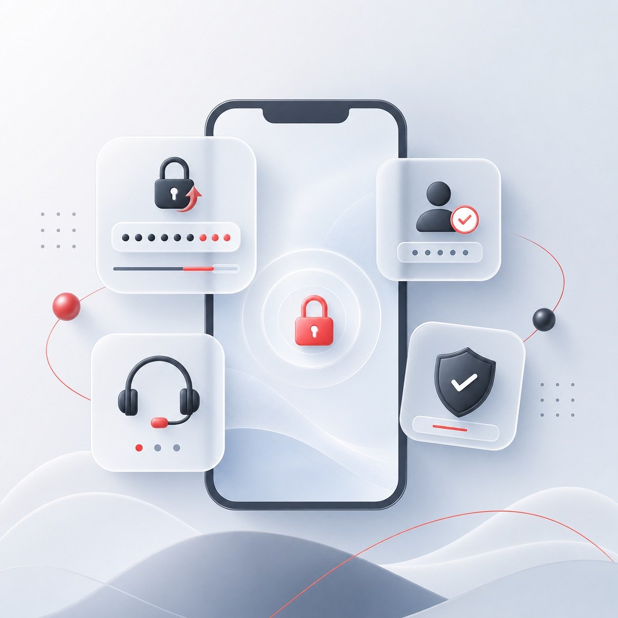 MYID mobile identity recovery screen